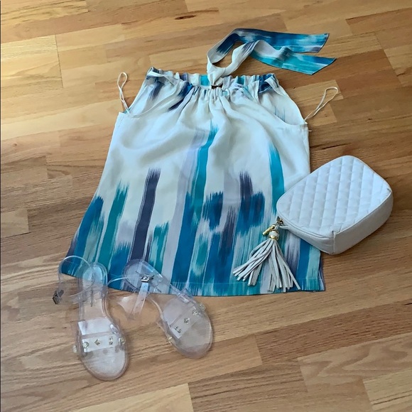 Calvin Klein Silk/linen halter top - Picture 5 of 8